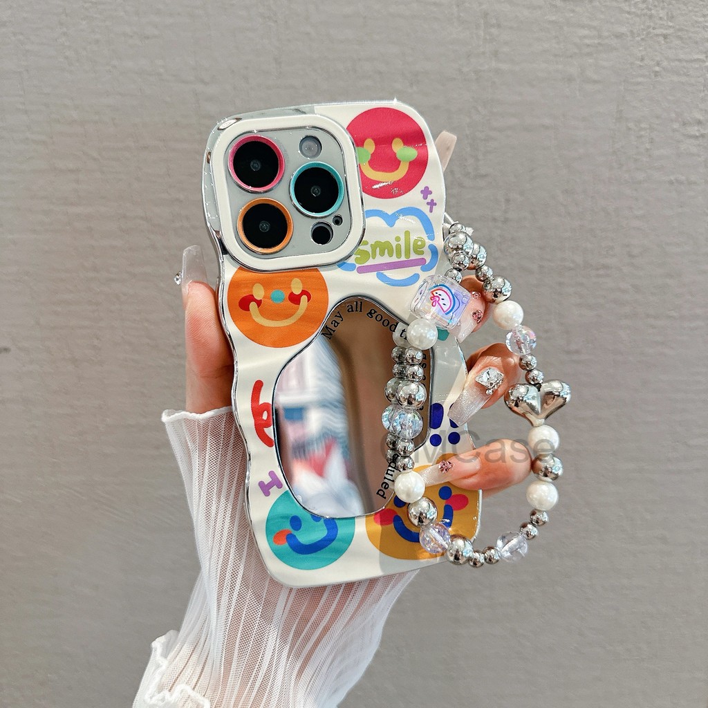CMcase Software Casing Samsung Mewah Premium Wave Mirror Case Samsung A02SM02SA03SA03A04M04F04A10M10