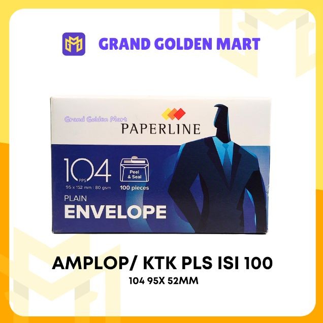 

Paperline Amplop 104 Polos 95 x 152 mm 100 Lembar