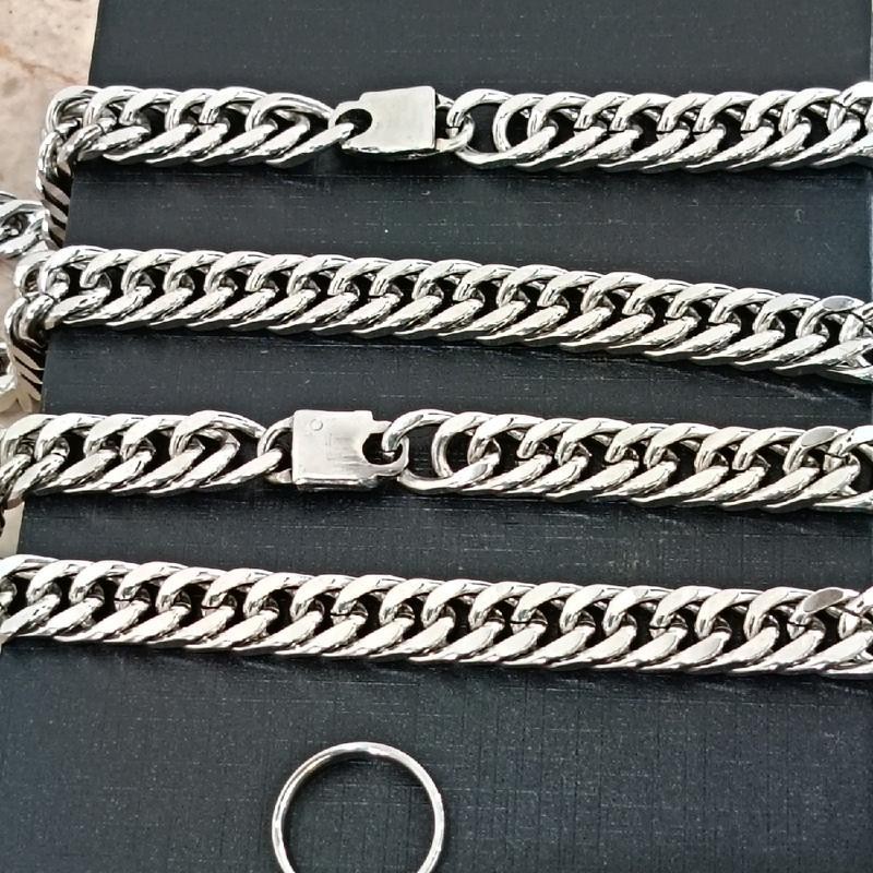 Kalung Titanium Rantai Jumbo pengait/cantolan spesial, Kalung Titanium 100% Original (bonus cincin k