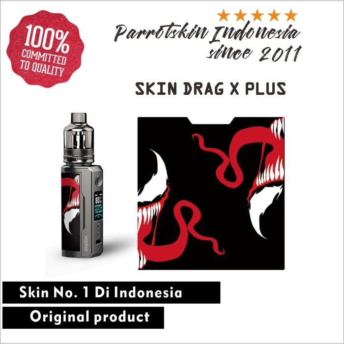 Skin Drag X plus Custom gambar skin sticker untuk leather by Urbanite store