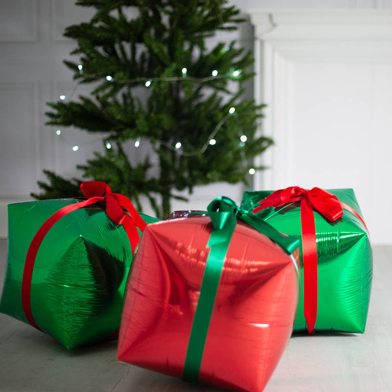 

Gift Box Balloons Merry Home Decoration 2023 New Year Navidad Balloon Xmas Tree Santa Claus Snowman Globos
