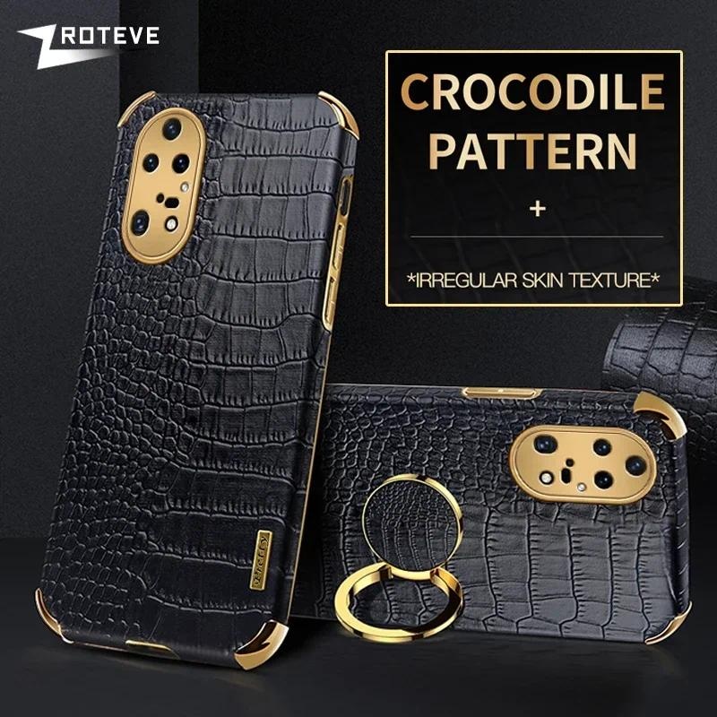 Casing HP Huawei P50 Pro Back cover kualitas unggul Crocodile Pattern Leather Cover Untuk Huawei P50
