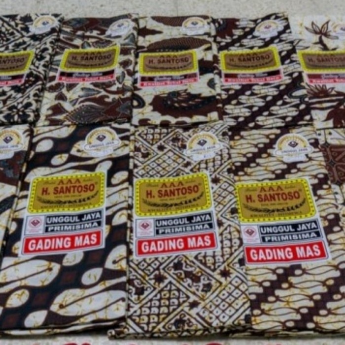 Kain Jarik Batik Santoso | Kain Panjang | Gading Mas ~ Sogan - seri gading mas