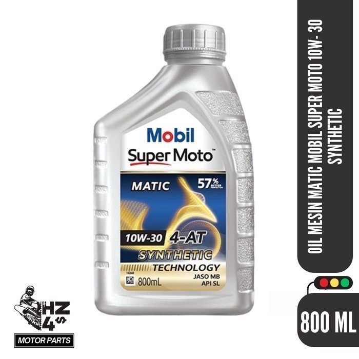 Mobil Super MotoTM 10W-30 800 ML Oli Mesin Motor Matic Honda Original