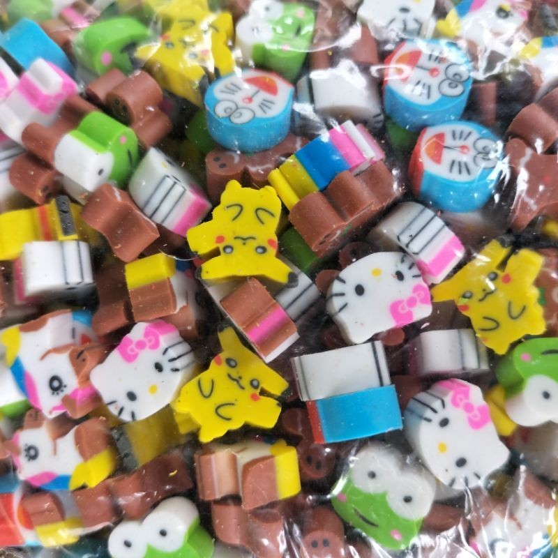 

50 Pcs PENGHAPUS MINI / PENGHAPUS PENSIL KARAKTER
