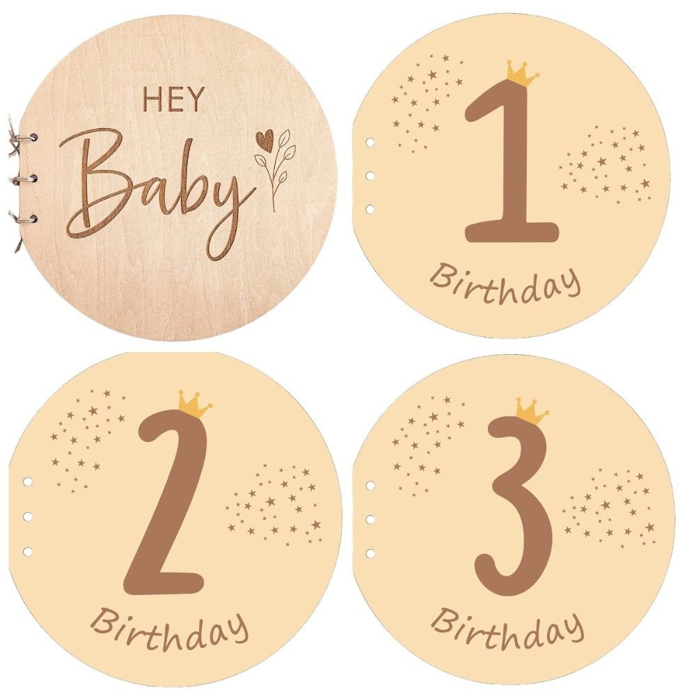 

Baptist Party Birthday Message Book Celebration Anniversary Guest Sign in Message Book Memorable Wooden Cover Growth Memo Book