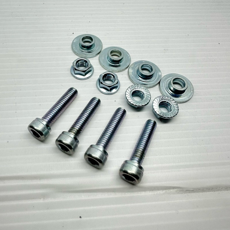 4set ring bos baut 10 L m6x20 mur m6 baut ring mur set plat nomer baut original