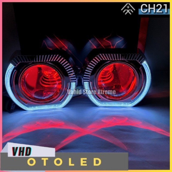 Biled E7-H4 | Paket lengkap | LED Projector 3 inc | vahid original - CH21, Satuan