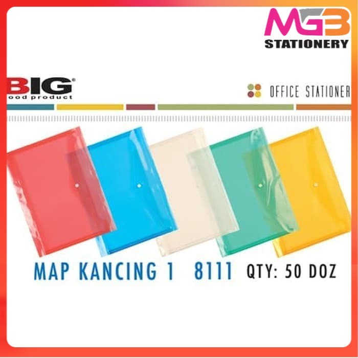 

Pocket File / Map File / Map / Zipper / Map Kancing BIG 8111 - MTKS
