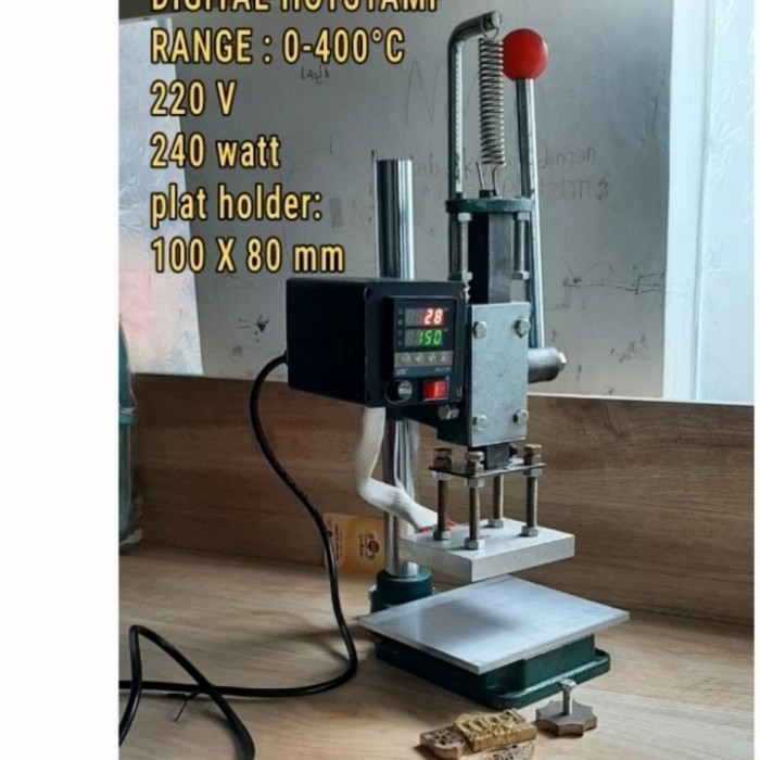 

Mesin Emboss Hot Press dan Plat Custom