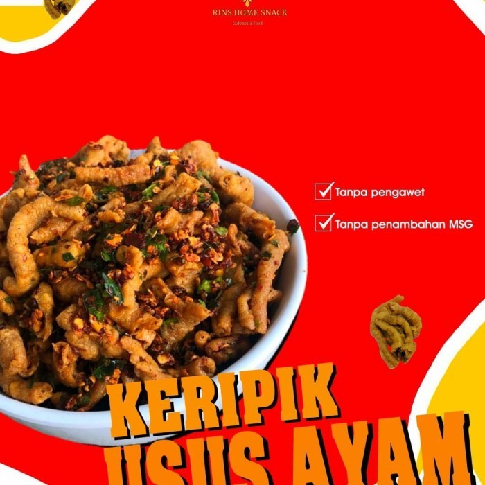 

Y6J KERIPIK USUS AYAM EXTRA PEDAS DAUN JERUK 1 KG U»NS