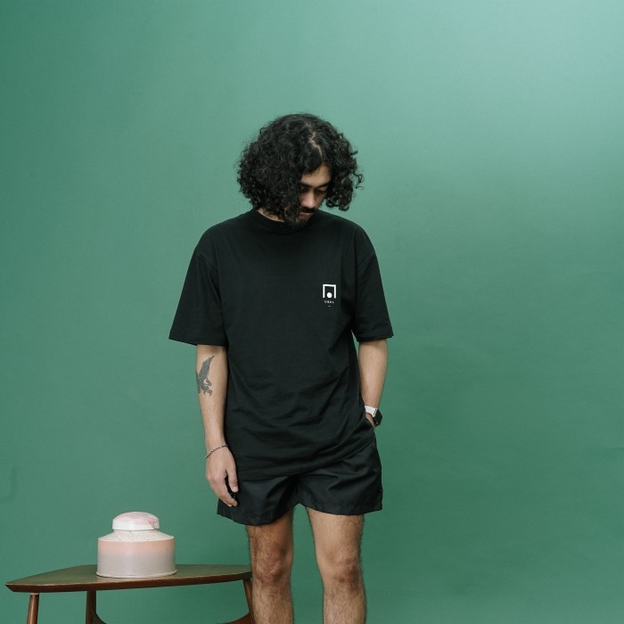 [COD] UNKL347 T-Shirt Hitam Bahan Combed Motif HODA Kaos Pria Original