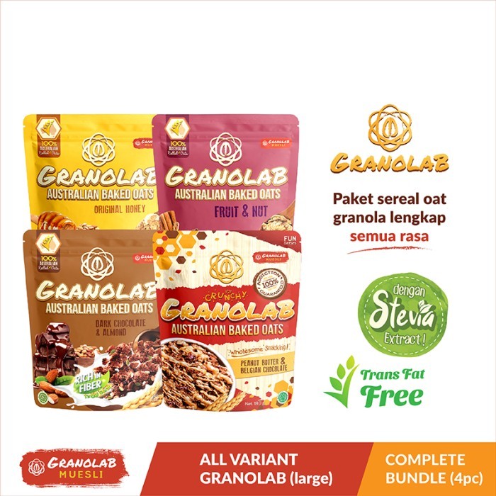 

Paket Granolab Mix Varian isi 4pcs