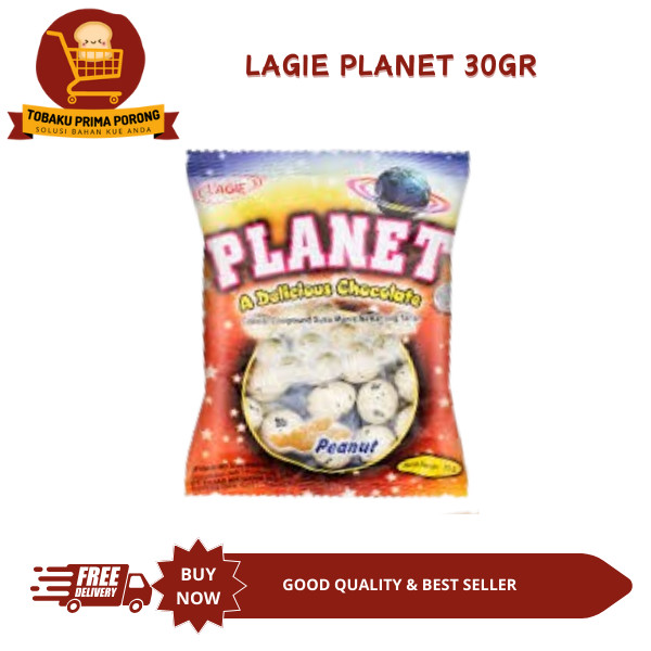 

L'AGIE PLANET 30GR - permen coklat kacang