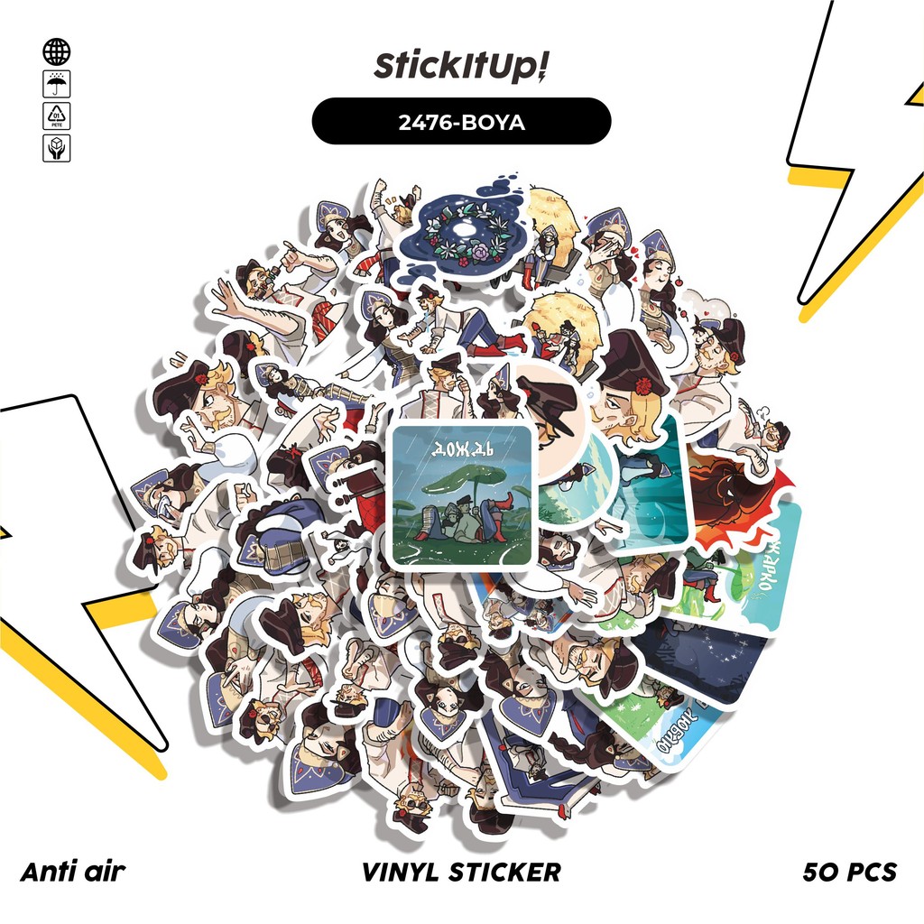 

COD✨ 50 Pcs Stiker Pack FUNNY CHARACTER BOYARS THE VILAGER STICKER PACK Lucu Aesthetic Vynil Waterproof untuk Freebies Sticker Buku Journal Casing HP Laptop