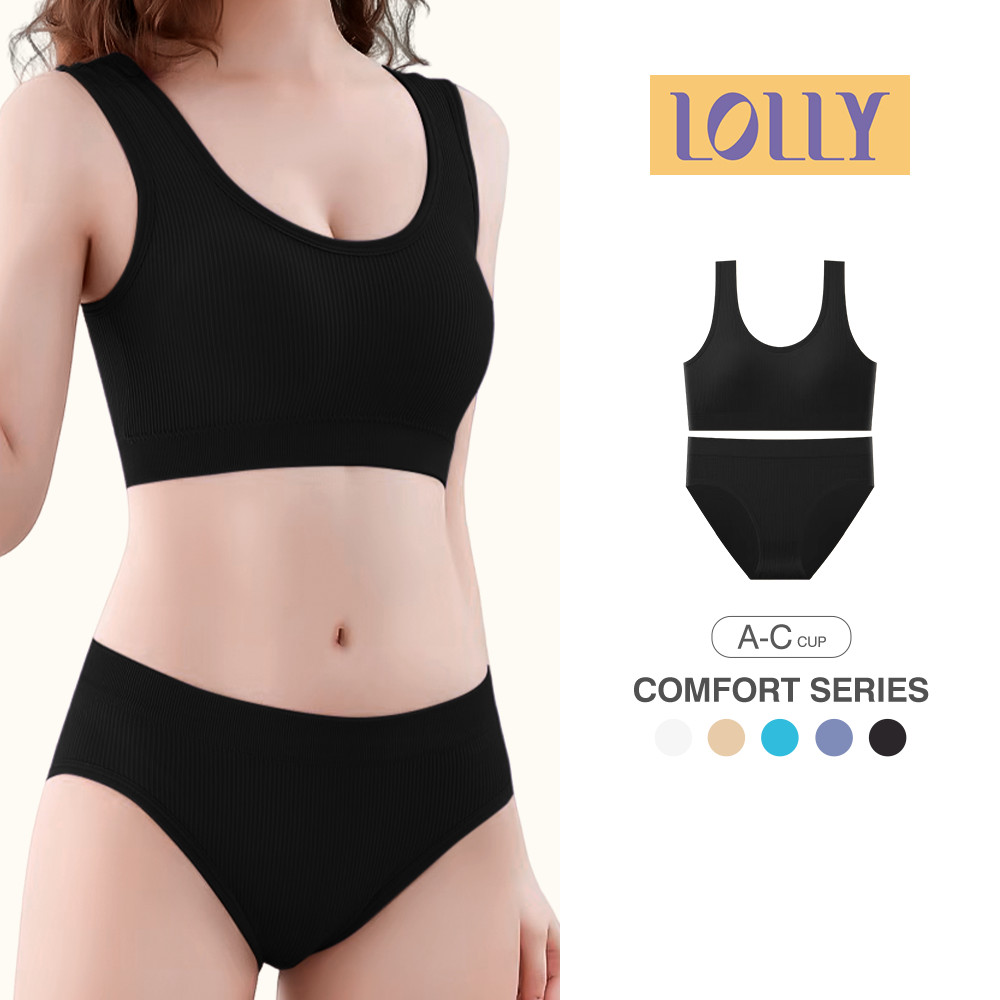 LOLLY Set BH+ Wanita 1 Set Setelan Pakaian Dalam Wanita Set Pakaian Dalam Wanita #B-064