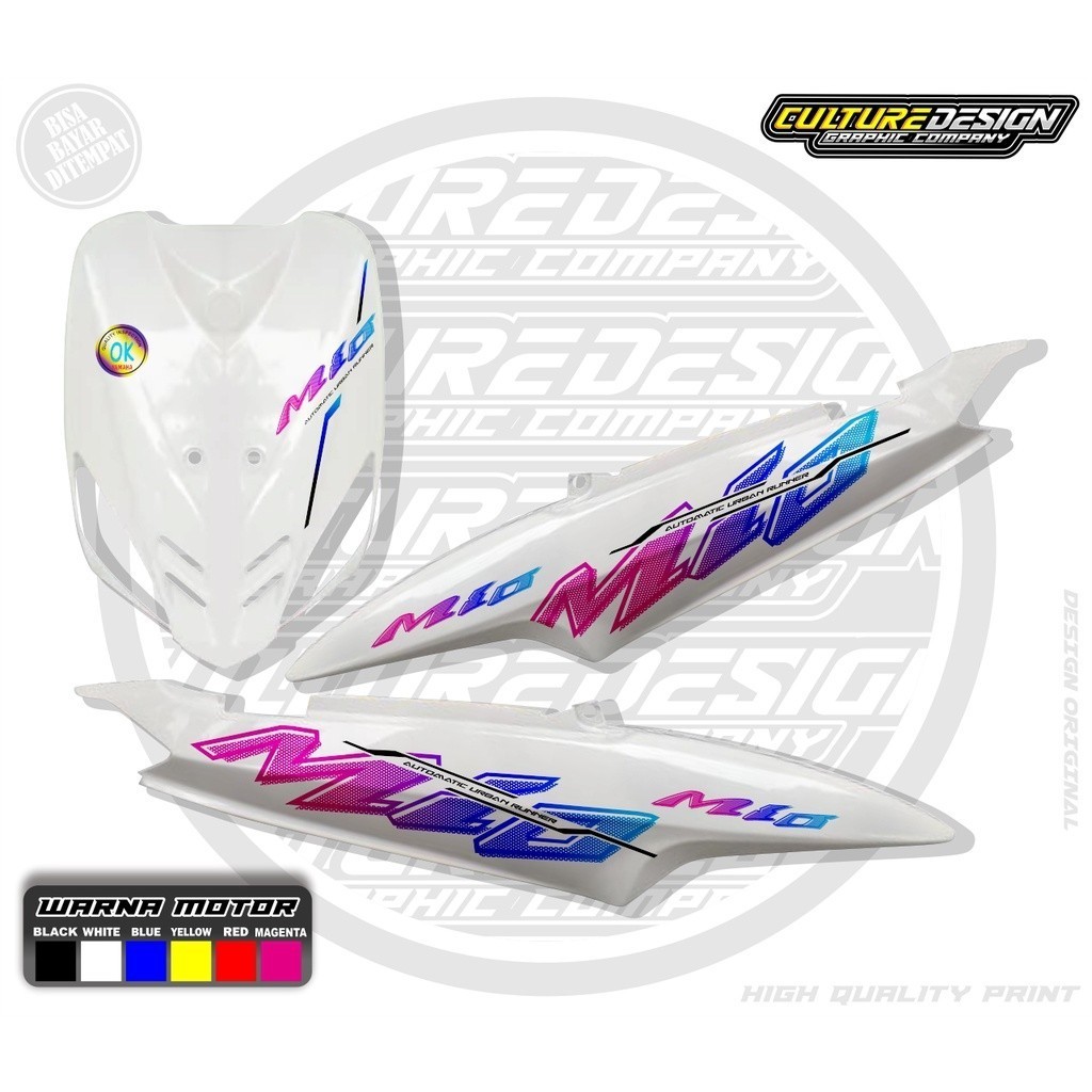 Sticker Yamaha Mio Amore Variasi Api | Striping Motor Yamaha Mio Sporty Api Transparan Style |Stripi