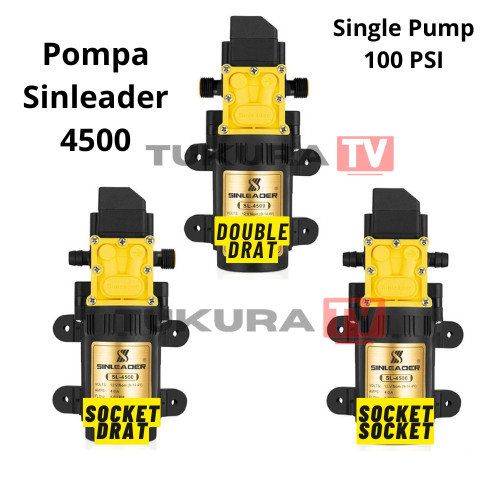 Pompa DC 12 Volt Sinleader SL 4500 Terbaru Otomatis Bertekanan tinggi