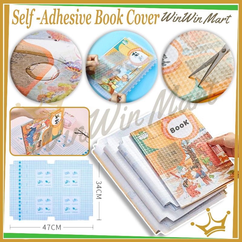 

Stiker Buku PVC Film Isi 10 Lembar Tahan Air/Self -Adhesive Book Cover Waterproof/Film Pelindung Buku Tekstil Transparan