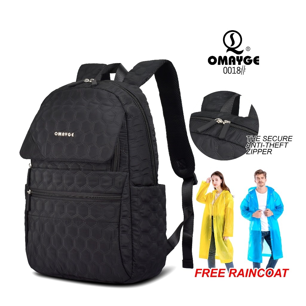 Omayge OM Tas Ransel Omayge 0018 Tas Backpack Pria Fashion Tas Laptop Wanita