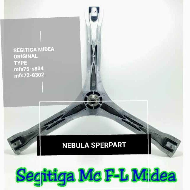 SEGITIGA MESIN CUCI FRONT LOADING MIDEA mfs75-s804 mfs72-8302