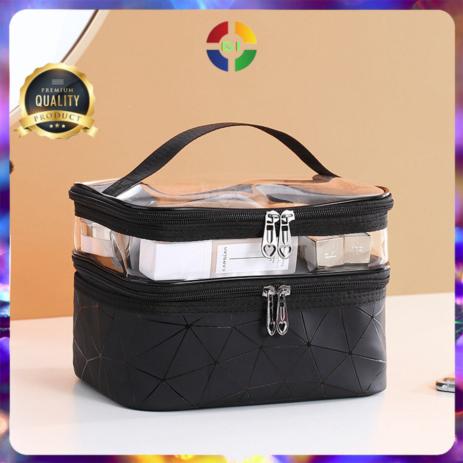 (GI) Tas Pouch Make Up Kosmetik Besar Muat Banyak Aesthetic