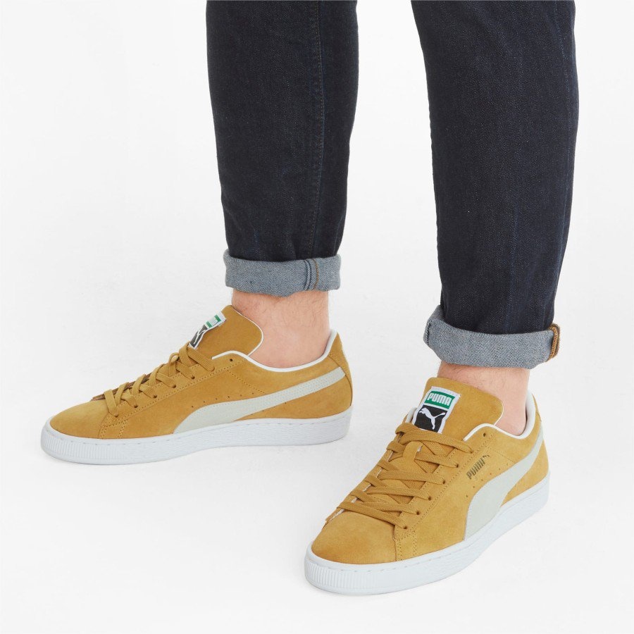 Sepatu Casual Suede Classic XXI Honey Mustard-Puma Whi 374915 05