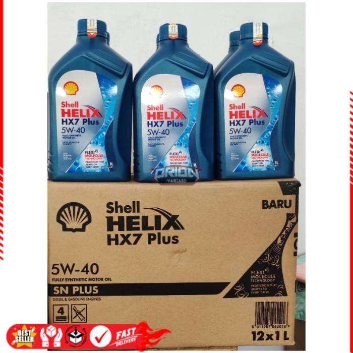OLI SHELL  HELIX HX7 PLUS 5w-40 1 dus (12 botol) Ori