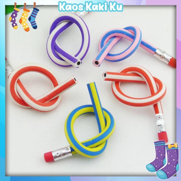 

Pensil Flexsible Lentur Pensil Gulung Unik Lucu 3