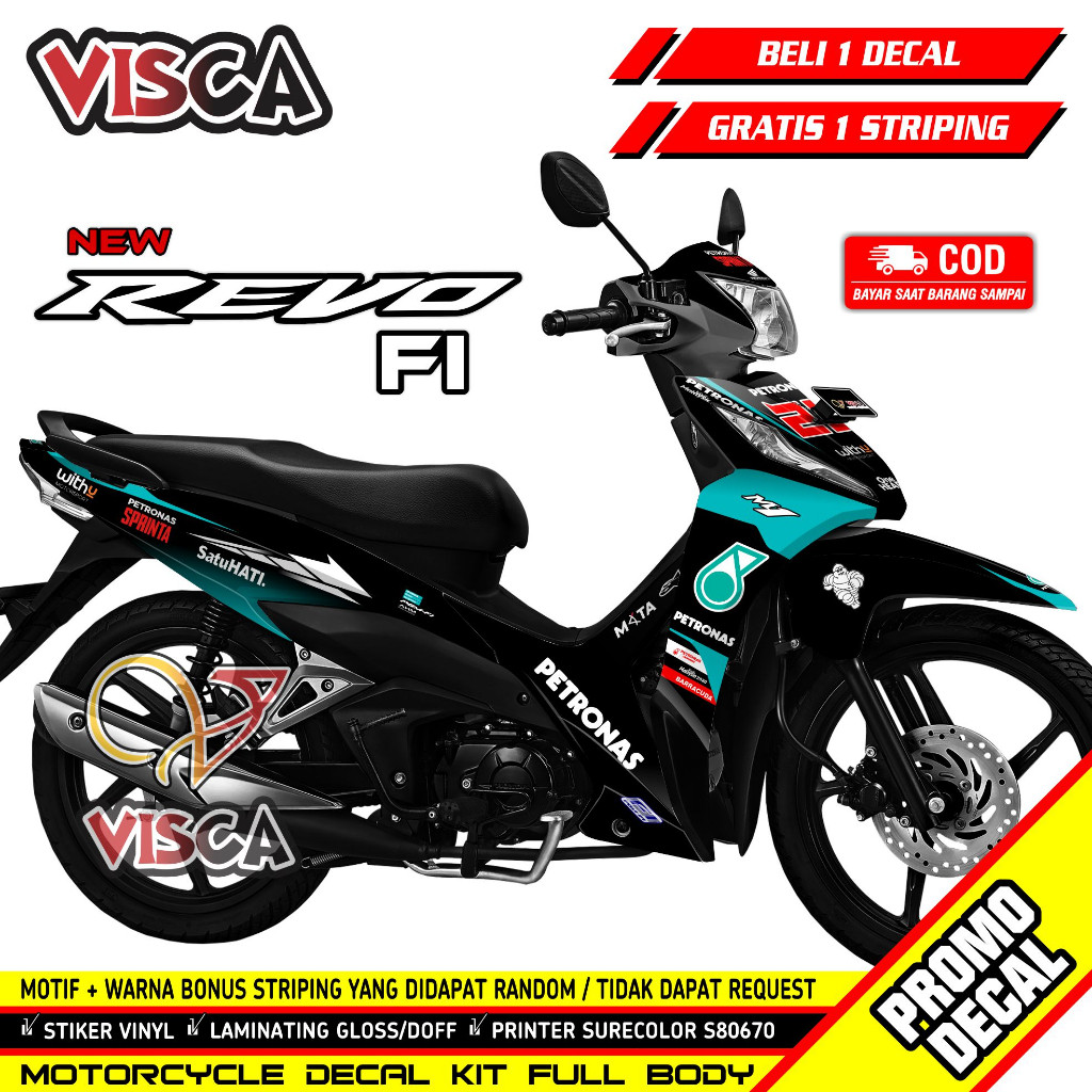 Decal Revo Fit Fi Full Body - Stiker Revo Fit Fi Variasi - Striping Revo Fit Fi - Decal Hologram Rev