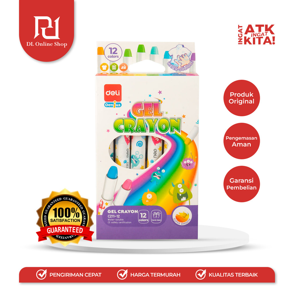 

DELI KRAYON GEL/ GEL CRAYON 12 EC211-12 (1SET)