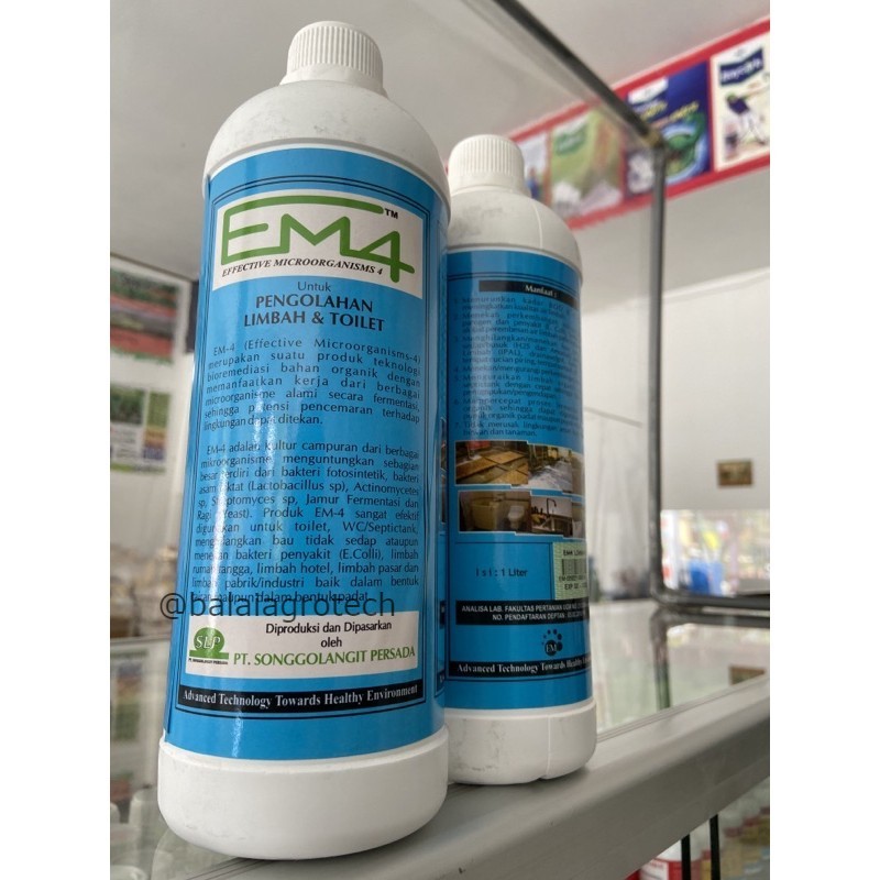 EM4 Pengolahan Limbah dan Toilet 1 Liter Organik untuk limbah ORIGINAL