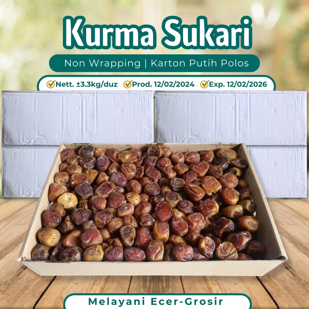 

SUKARI NON WRAPPING KARTON POLOS NETTO 3KG