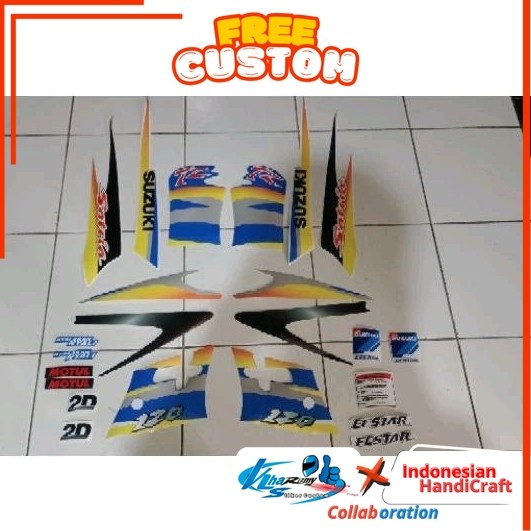 striping satria hiu 2tak old