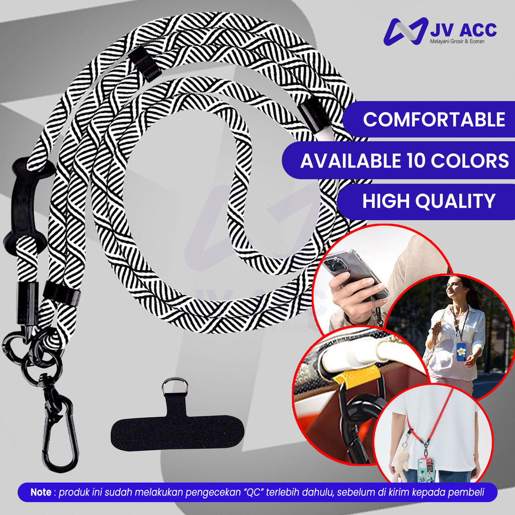 

NVN-TL07 TALI GANTUNGAN LANYARD HP / ID CARD MODEL SELEMPANG BAHAN KUAT DAN BERKUALITAS
