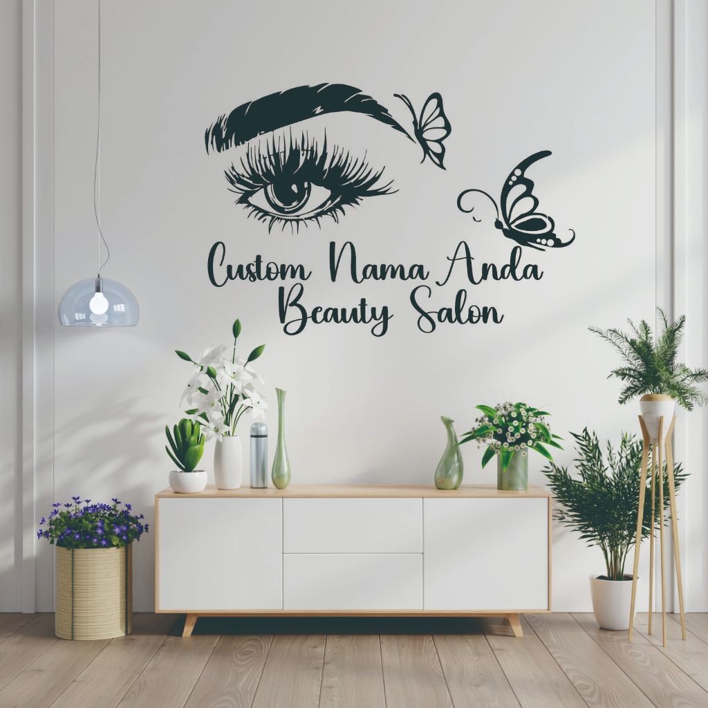 

Wall Stiker Dinding Salon Kecantikan Beauty Care Hiasan Dinding Cutting Sticker Tembok Kaca Custom