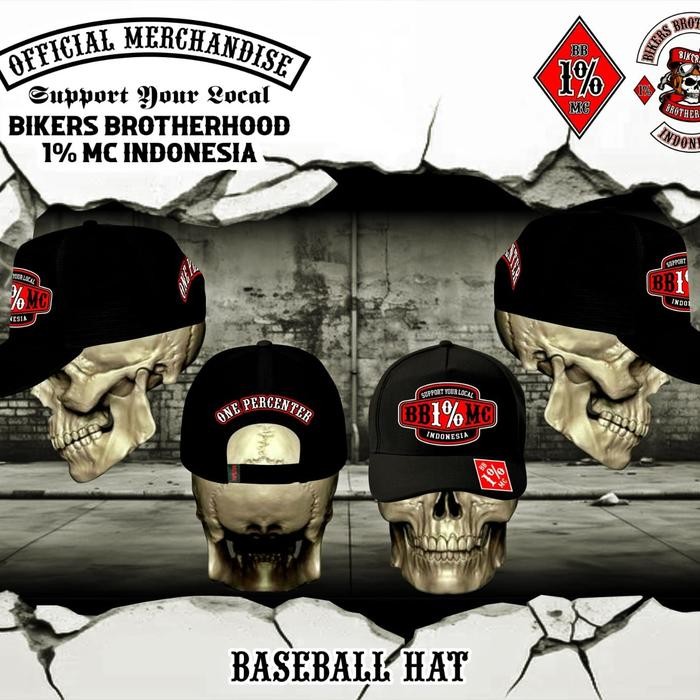 Topi snapback trucker Bikers Brotherhood 1% MC