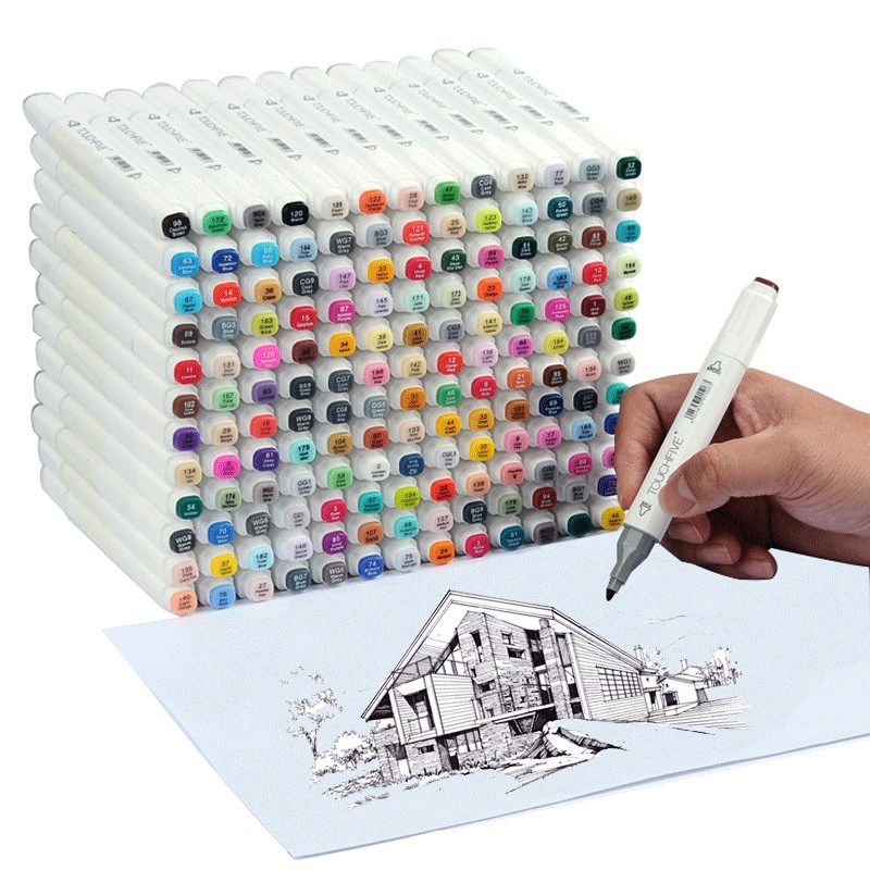 

touchfive 30/60/80/168colors art markers Oily alcohol marker for drawing manga Brush pen Animation Design Art Supplies Marcador