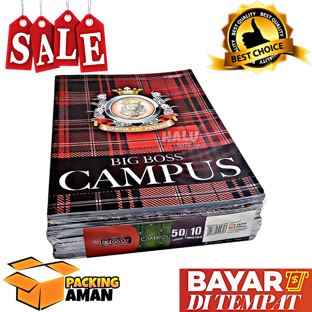 

JAMIN MURAH !!!(BISA COD) PROMO 10 Pcs Buku Tulis Big Boss 50 Lembar Ukuran Boxy / Buku Catatan / Buku Harian / Buku Menulis(BISA LANGSUNG ORDER)