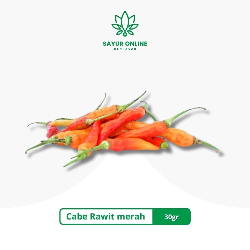 

New Cabe Rawit Merah 30gr - Sayur Online DenpasarPremium