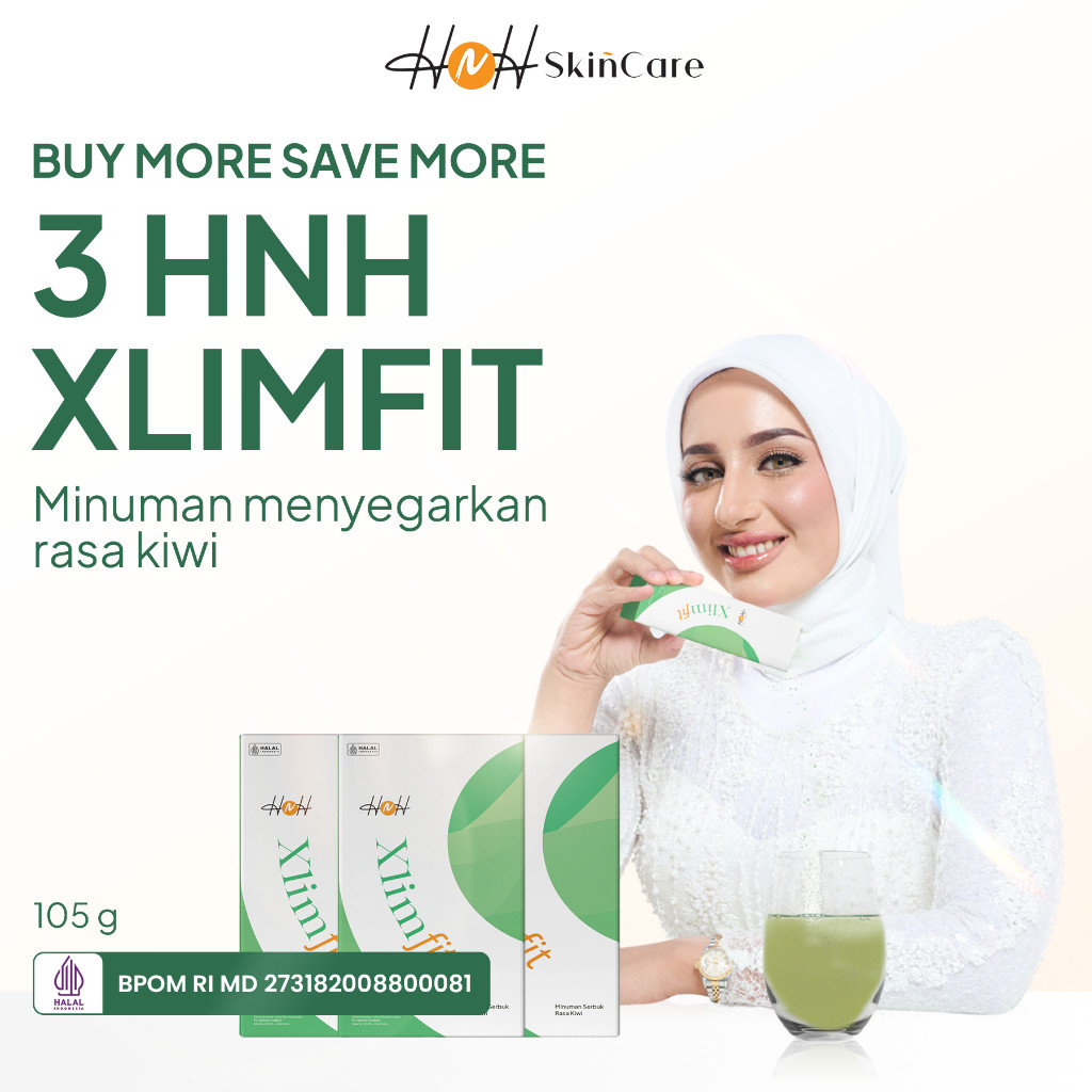 

New Bundling 3 HNH Xlimfit (Minuman Fiber Collagen Rasa Kiwi)Premium