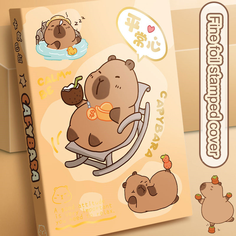 

80 (sheets) Capybara Pocket Books A7 Pocket Book Portable Mini Notebook Handbook Student Notebook 8*11cm
