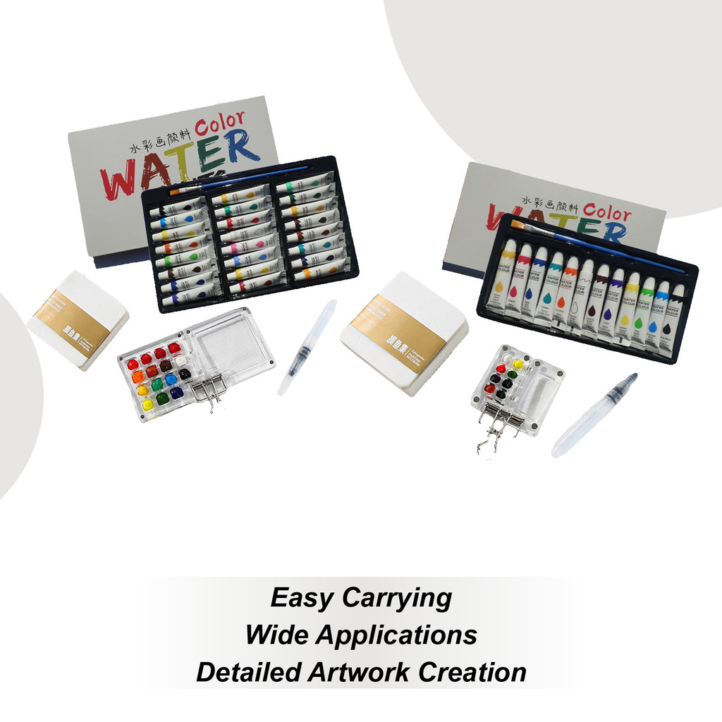 

Watercolor Kit Water Color Art Kit Portable Supplies Professional Palette For Beginners Lovers Professionals Outdoor Amateur