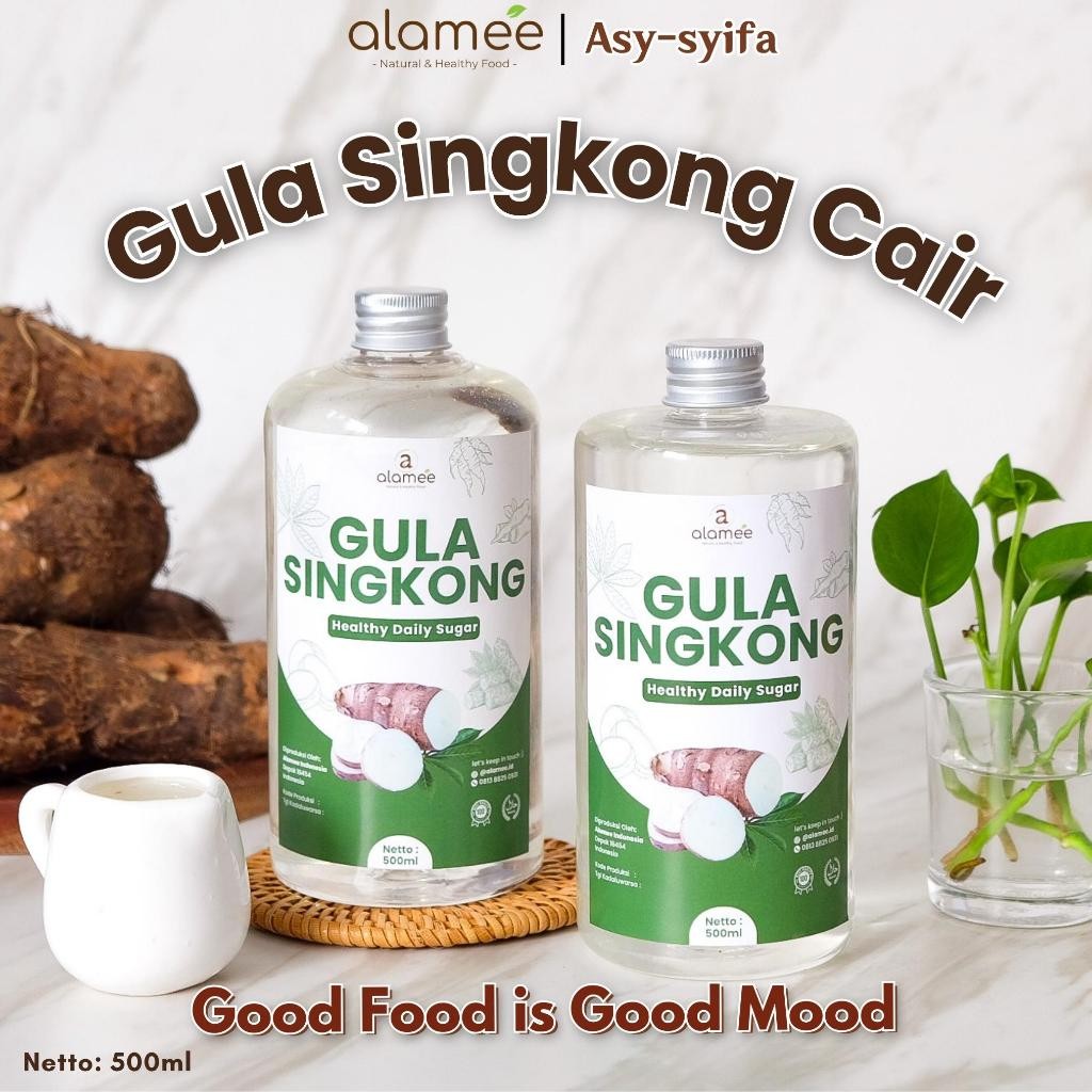 

Gula Singkong Organik Cair Rendah Kalori Pemanis Sweetener Fructose Gluten Free Tanpa Pemanis Buatan