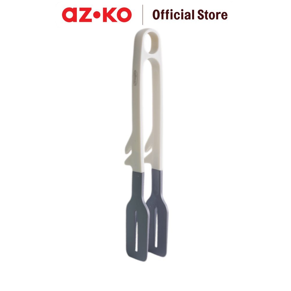 AZKO Culinart Glie Penjepit Makanan Pbt - Krem Beige Capitan Makanan Serbaguna Tahan Panas Alat Penj