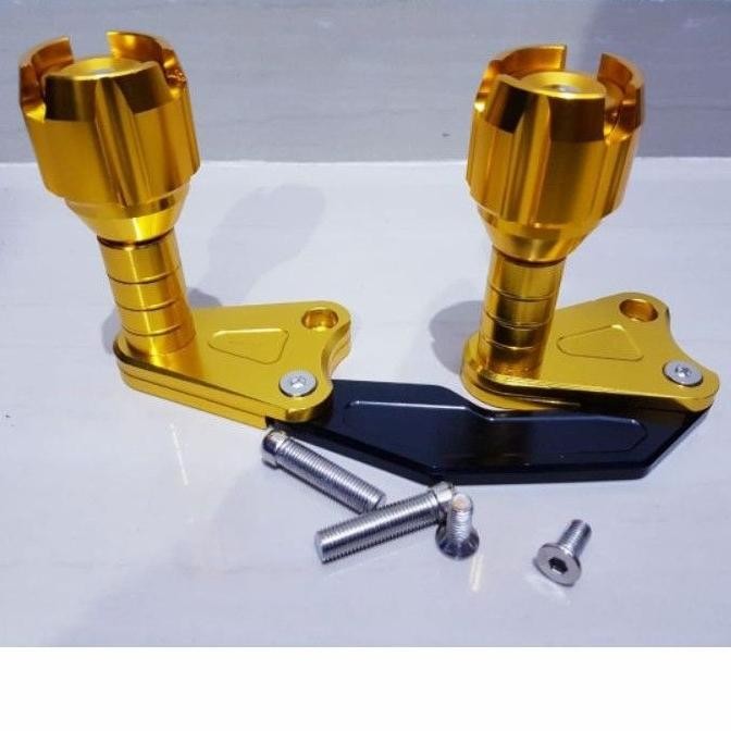 JALU KNALPOT FULL SET ALM CNC BESI NMAX OLD/N MAX NEW 2020/AEROX 155 - Gold, Full Besi Cnc