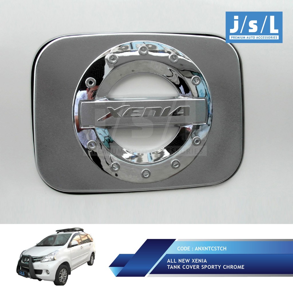 All New Xenia Tank Cover Sporty Chrome / Tutup Tangki Bensin MOBIL XENIA - COVER TUTUP TANGKI MOBIL