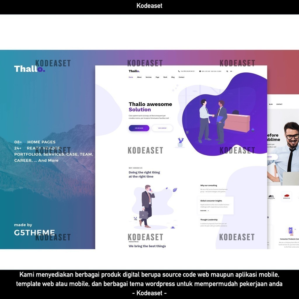 WORDPRESS THEME THALLO – CONSULTING & FINANCE   D5206 TEMA TEMPLATE WEB BY KODEASET LISENSI ORIGINAL