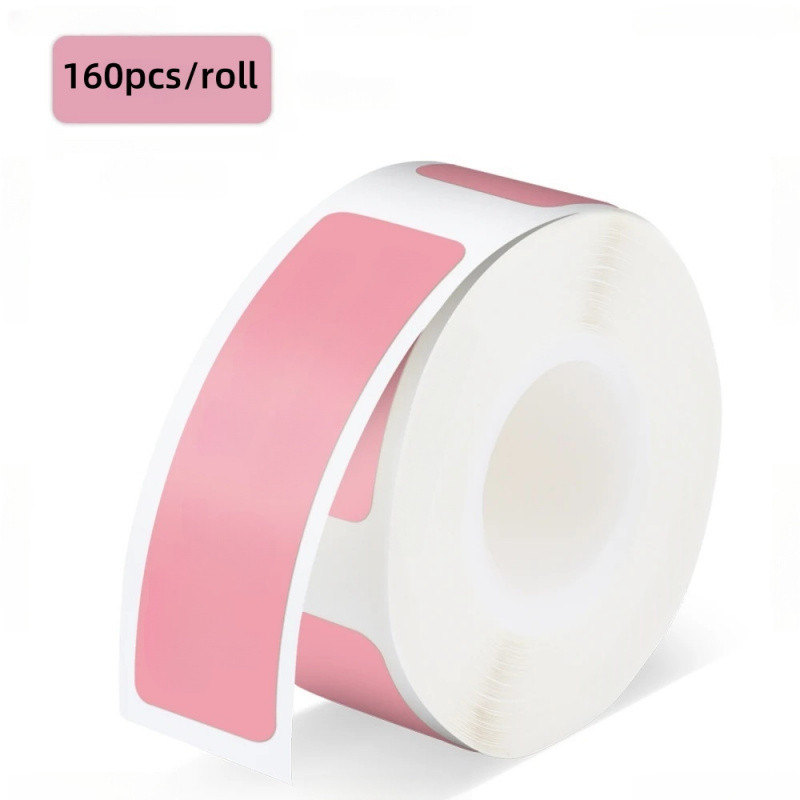 

160pcs/Roll Portable Waterproof Label Sticker，12*40mmSelf-adhesive Colorful Label Stickers Printable Thermal Paper Suitable for