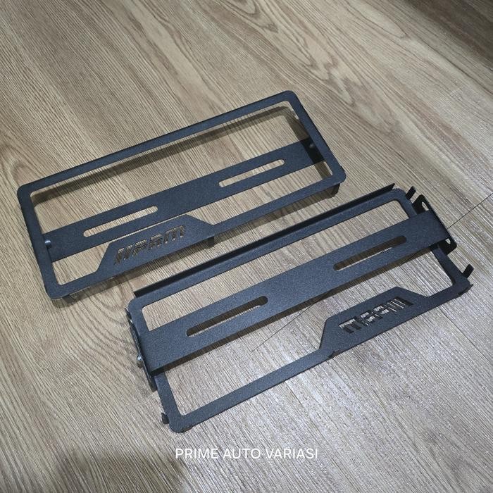 [Sepasang] Bingkai Frame Plat Nomor Motor Standart Besi - Tempat Slim Frame Plat Nomor Motor